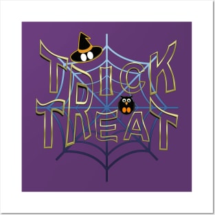 Trick-or-Treat-Spider Halloween-Shirt Posters and Art